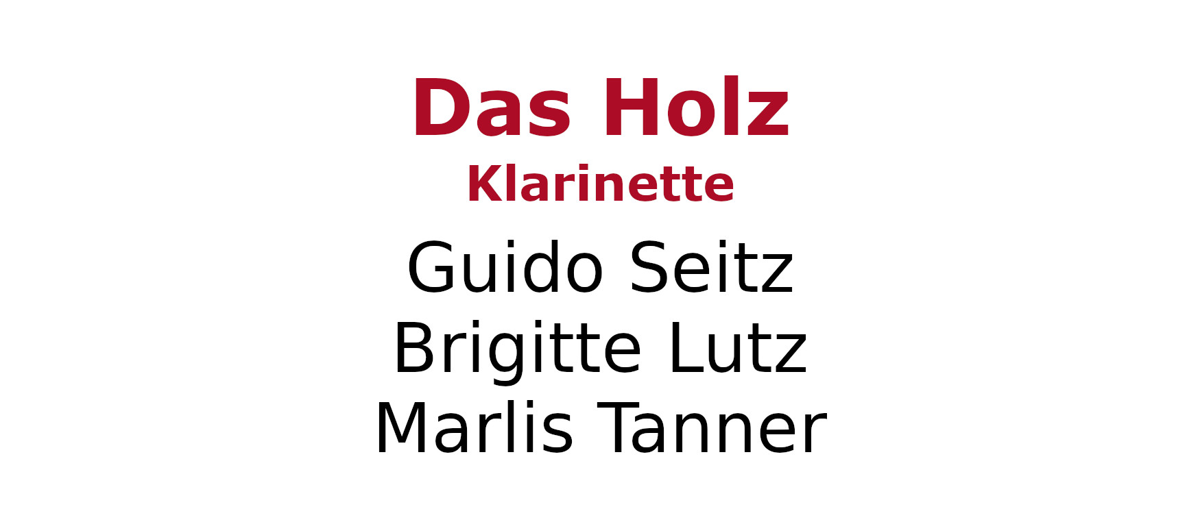 Musikanten Holz